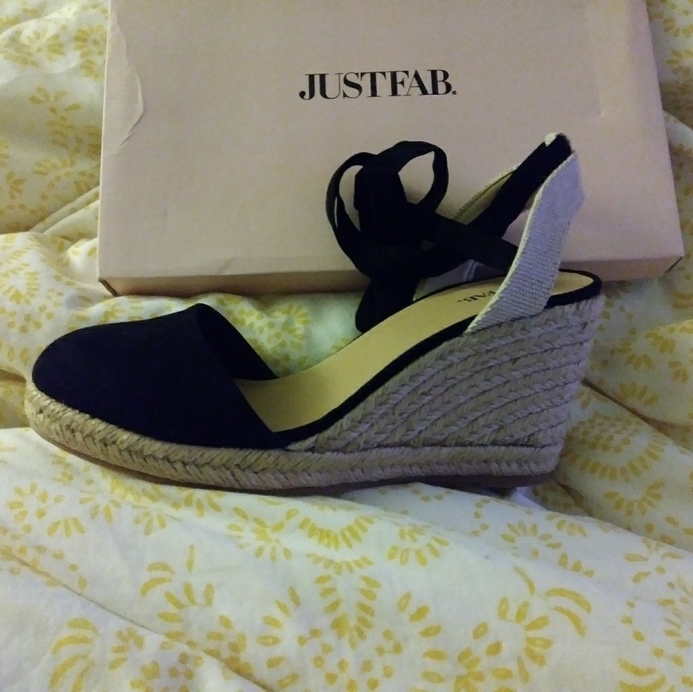 Just Fab Summer Wedges Size 8.5 - Picture 5 of 5